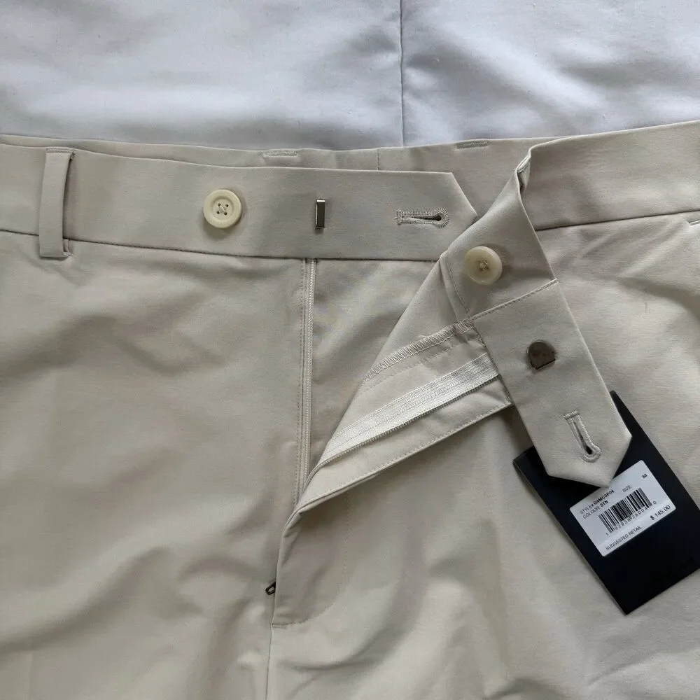 G/FORE Maverick 4-Way Stretch 8” Shorts Mens 38 Stone Beige Golf Performance